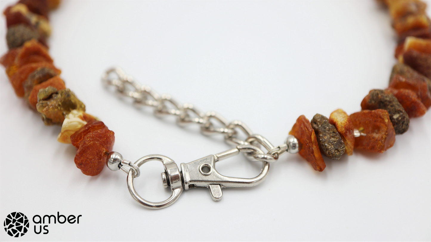 Halskette aus baltischem Bernstein für Haustiere – Dekoration aus rotem Stein für Hunde und Katzen